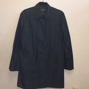 Ladies Ralph Lauren L gabardine coat d denim color